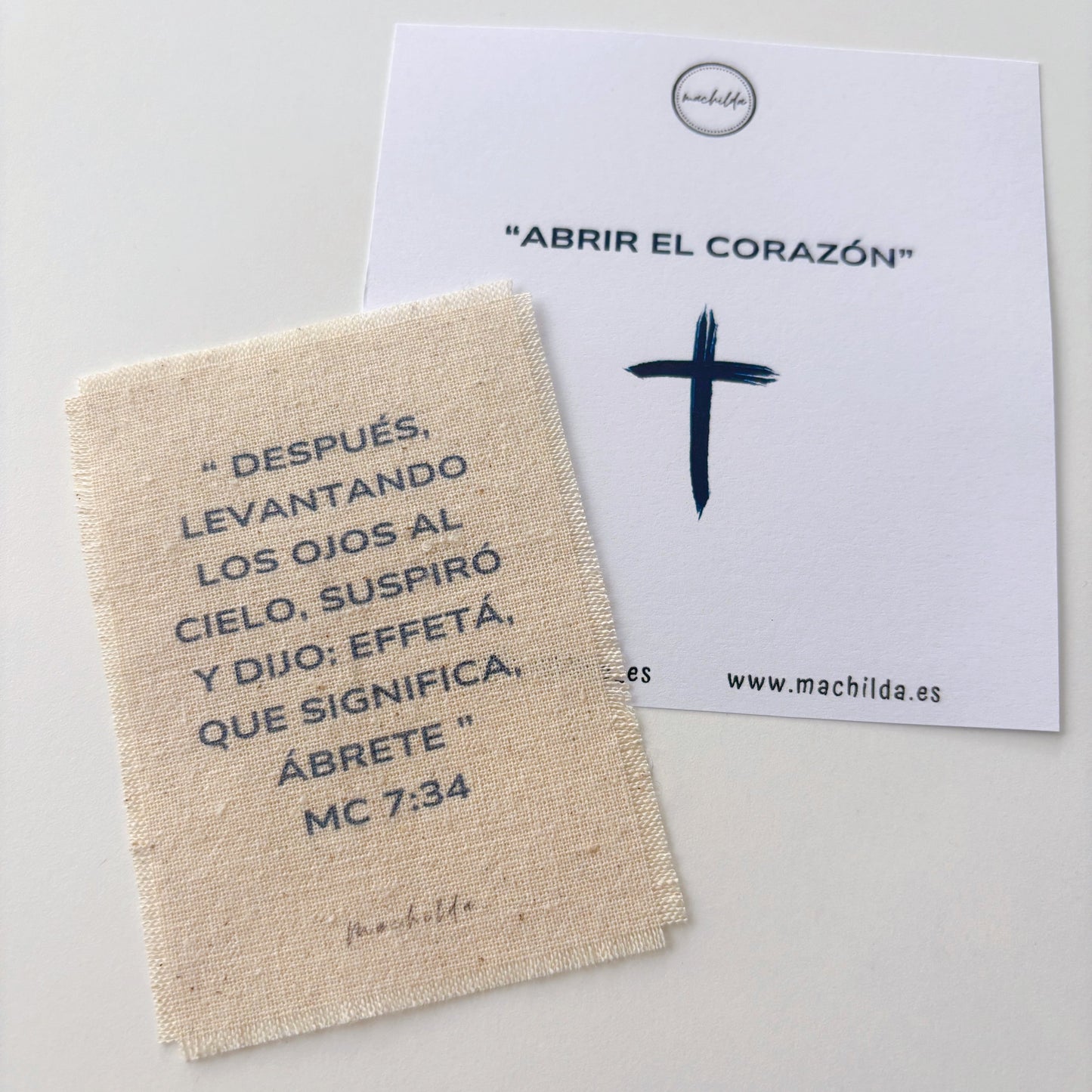 Frase Effetá en tela